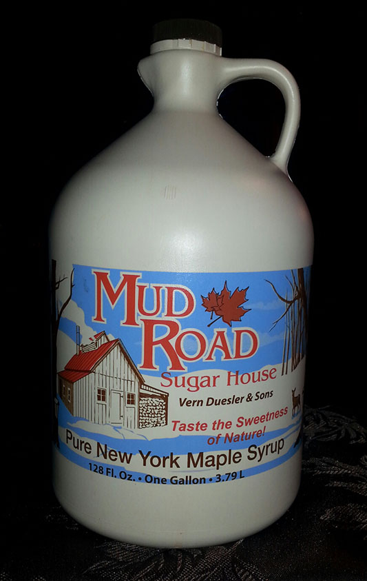 jug of pure maple syrup
